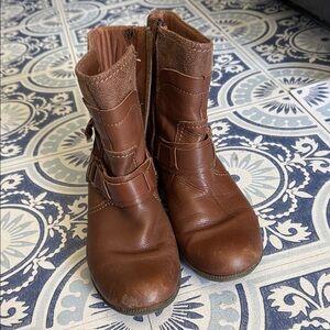 Clarks Brown Leather Boots